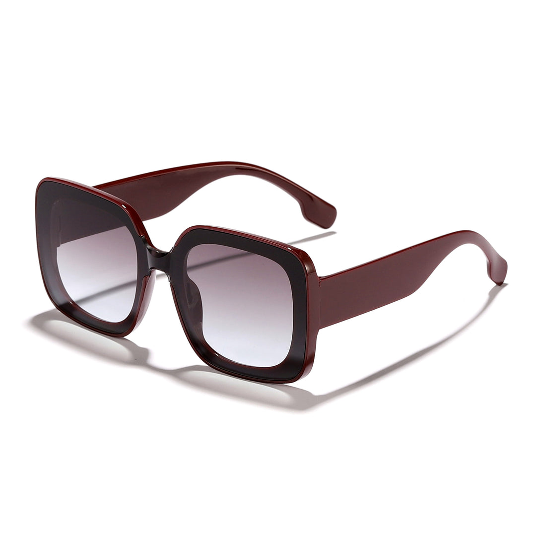 Women's square sunglasses with innovative transparent frame design Stornfield