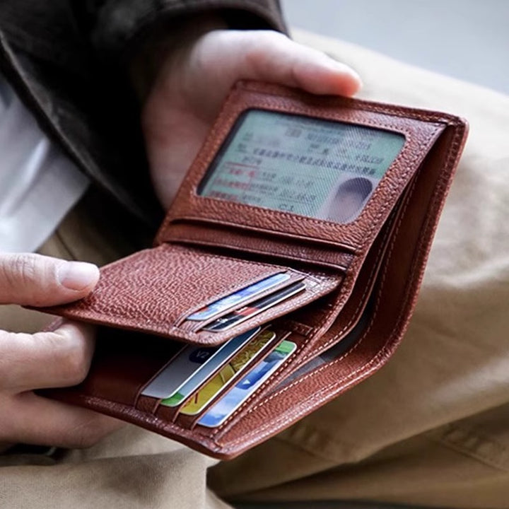 Premium Textured Leather Card Holder Stornfield