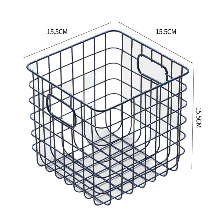 Unisex Wire Storage Basket with Ergonomic Handles Stornfield
