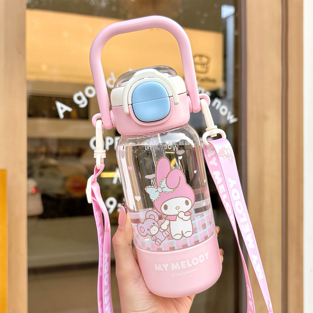 Women’s water bottle with cute animal design and sturdy carrying handle Stornfield