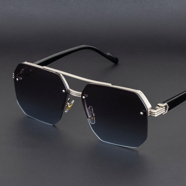 Geometric Metal Frame Sunglasses Stornfield