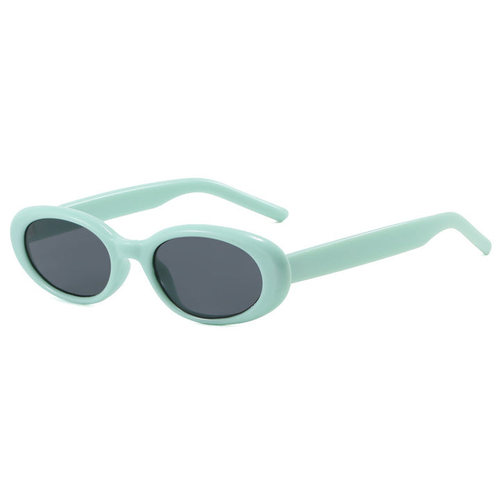 Women's oval sunglasses with transparent effect and UV protection Stornfield