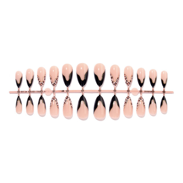 Artificial nail set with glamorous leopard design Stornfield