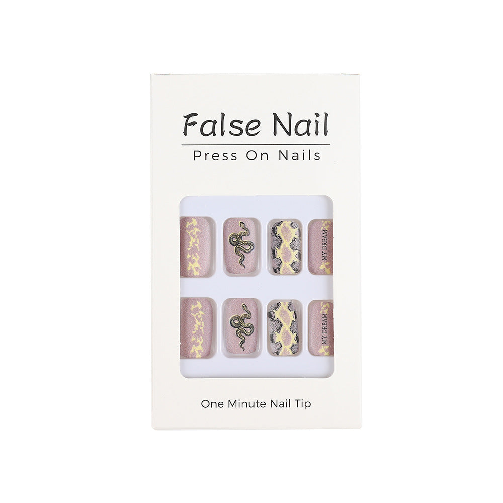 Creative Nail Art with Snake Design Stornfield