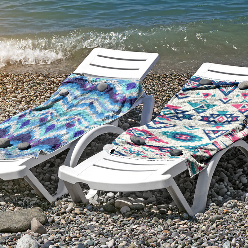 Beach towel made of skin-friendly microfiber with a creative pattern mix Stornfield