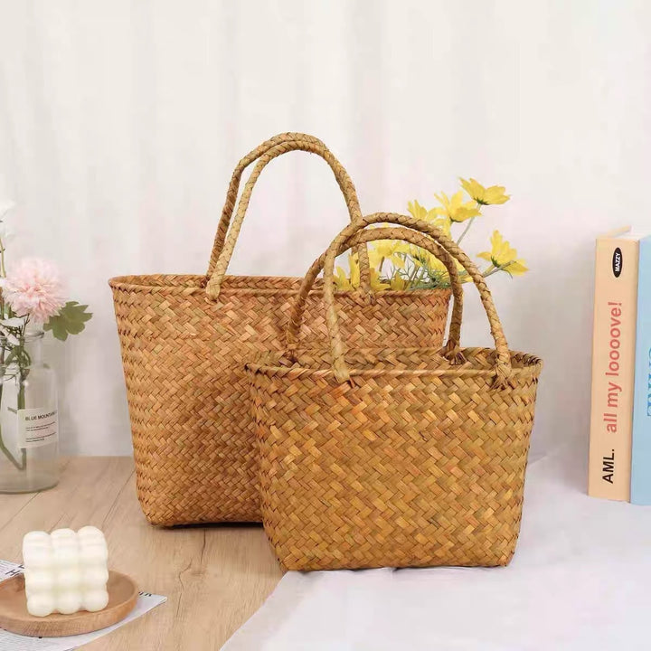 Women's Natural Woven Tote Stornfield