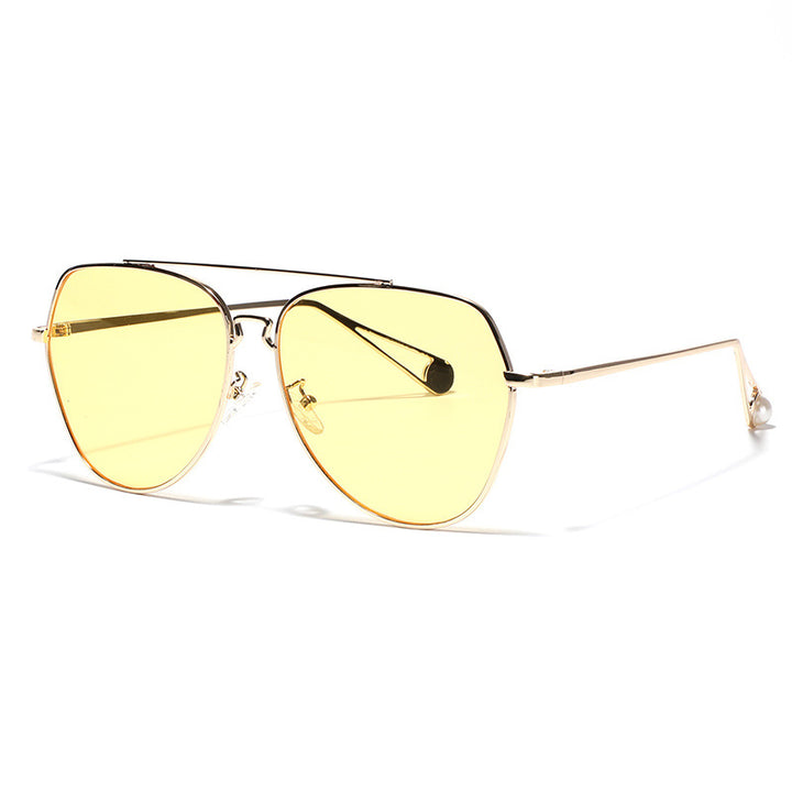Women's aviator sunglasses with polarized lenses and elegant metal frame Stornfield