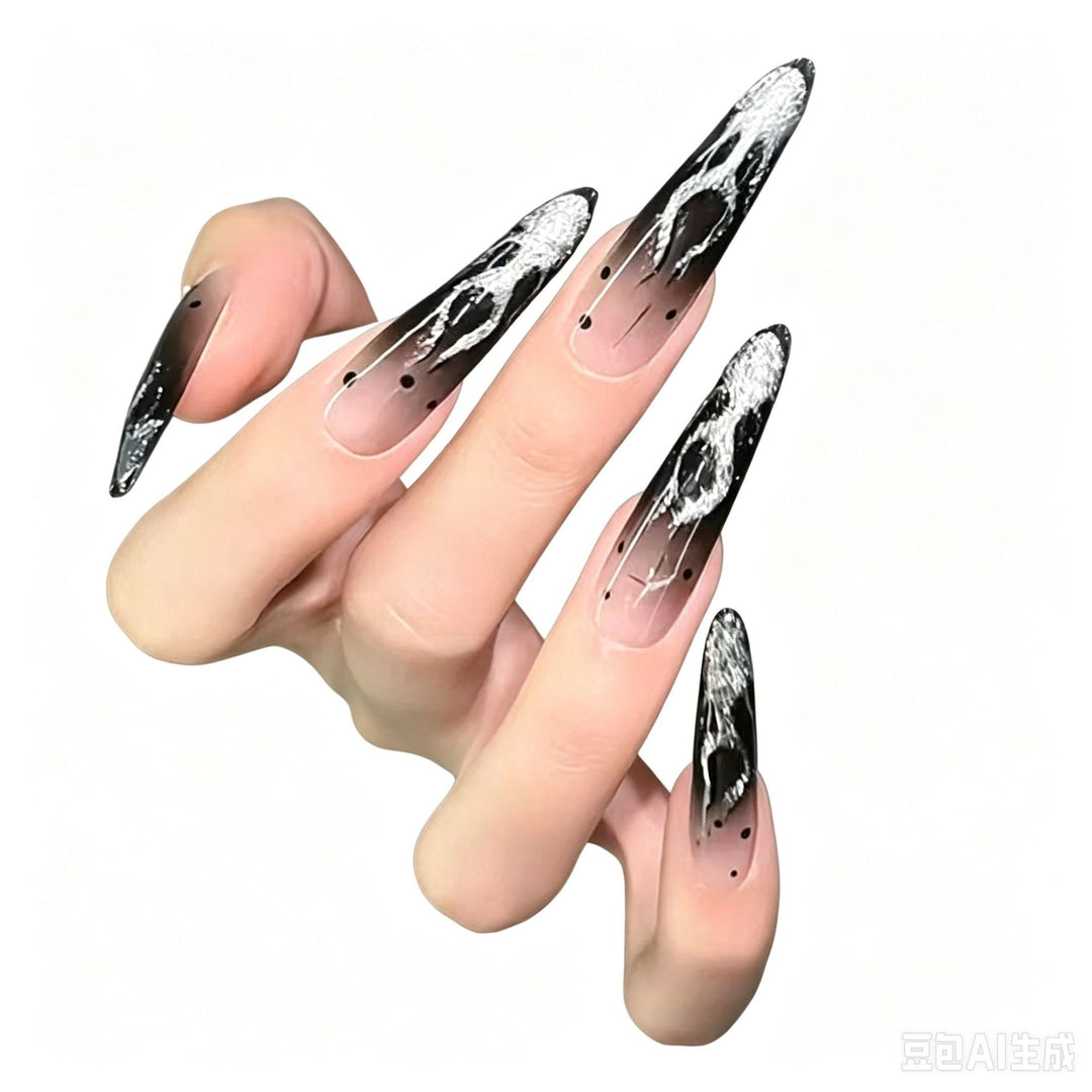Artistic Long Stiletto Nail Art Set Stornfield