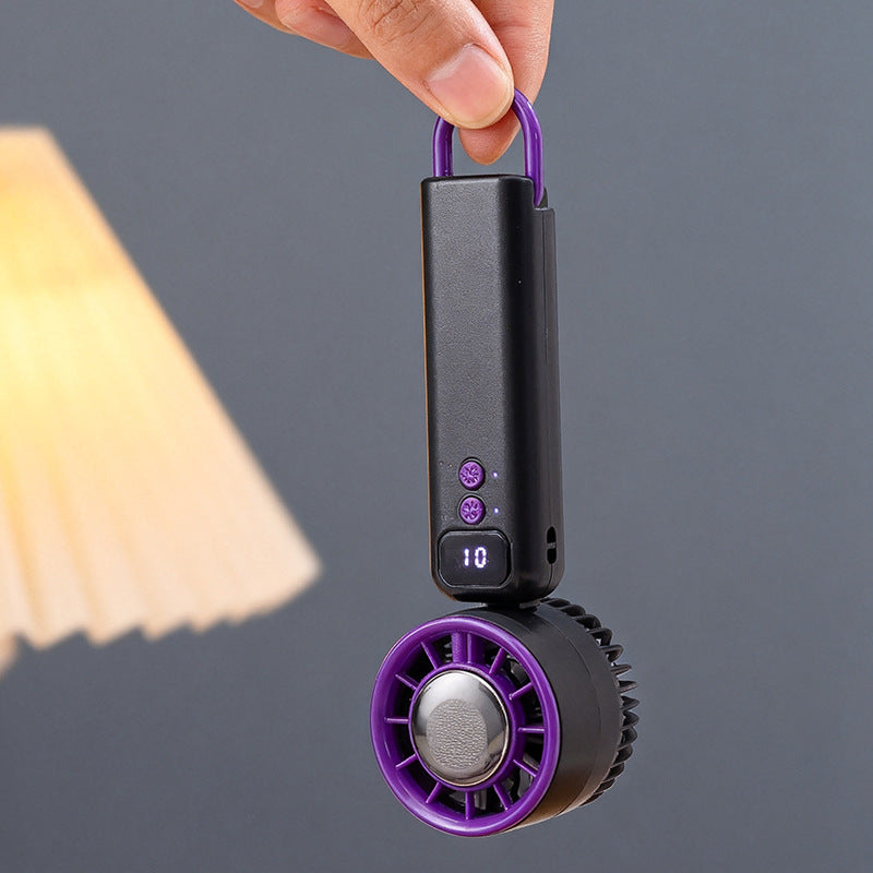 Women's Portable USB Hand Fan with Digital Control Display Stornfield