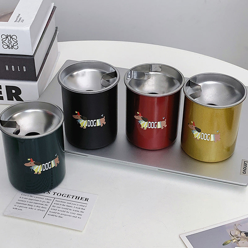 Thermal mug with funny dog breakfast design Stornfield