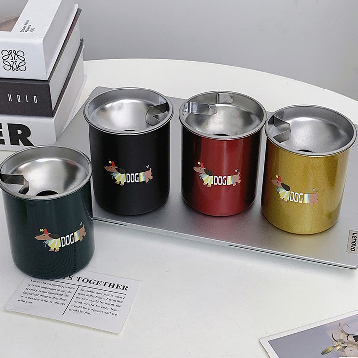 Thermal mug with funny dog breakfast design Stornfield
