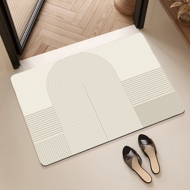 Geometric Pattern Textured Bath Mat Stornfield