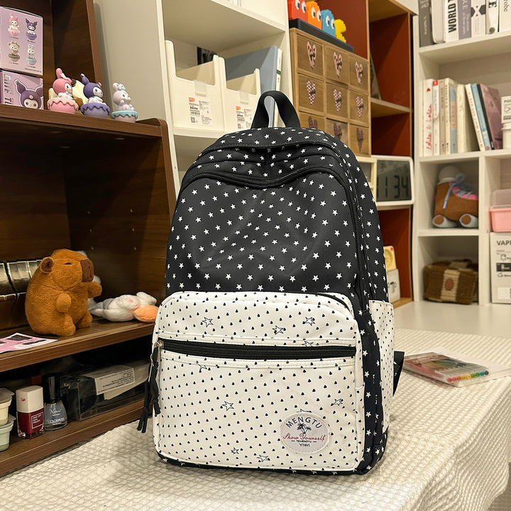 Whimsical Star-Patterned School Backpack Stornfield