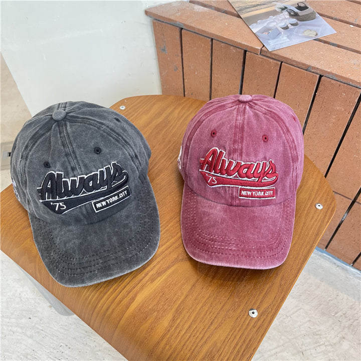 Men's Vintage-Inspired Distressed Cotton Baseball Cap Stornfield