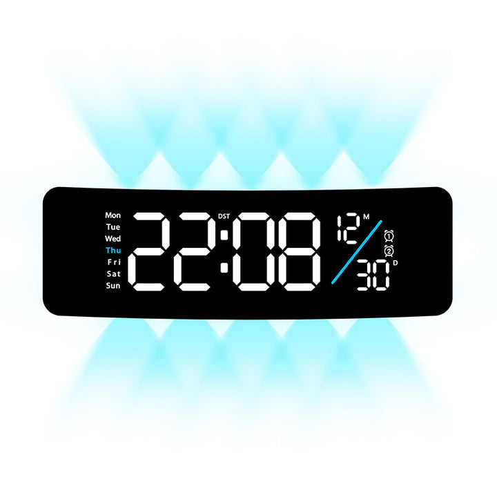 Digital display alarm clock with weekday display and temperature Stornfield