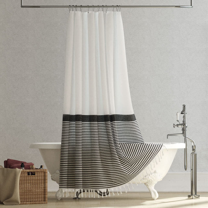 Chic Striped Shower Curtain Stornfield