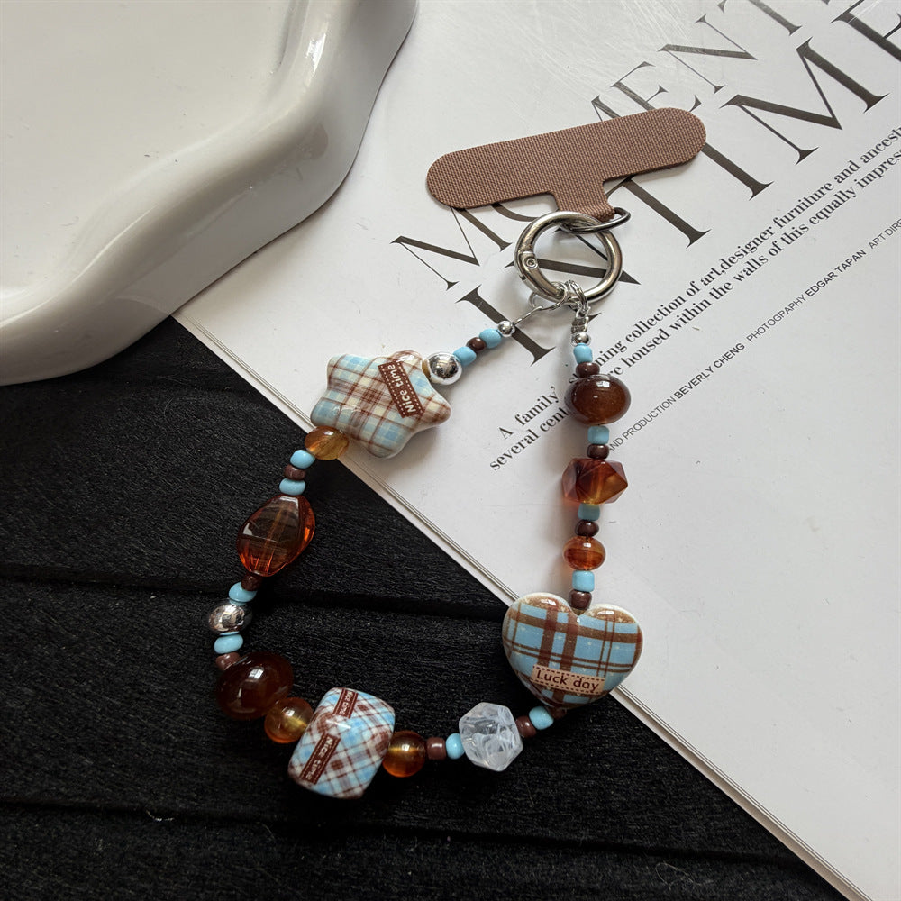 Decorative Heart and Star Charm Keychain Stornfield