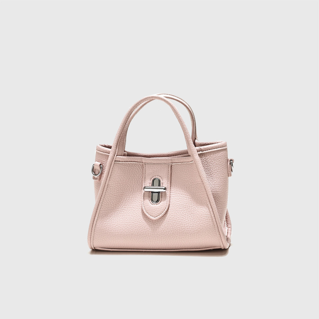 Textured Mini Handheld Satchel Bag