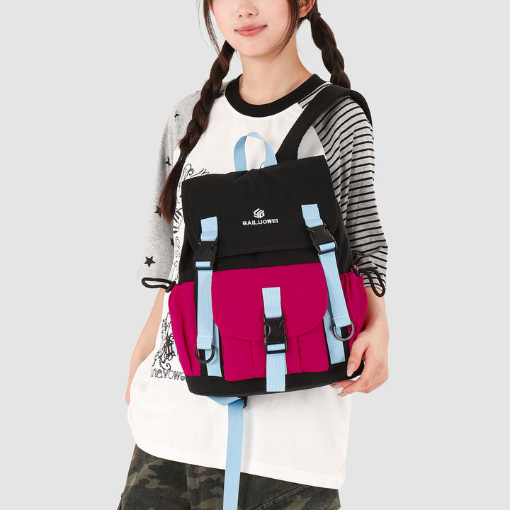 Multi-Pocket Colorful Adventure Backpack Stornfield
