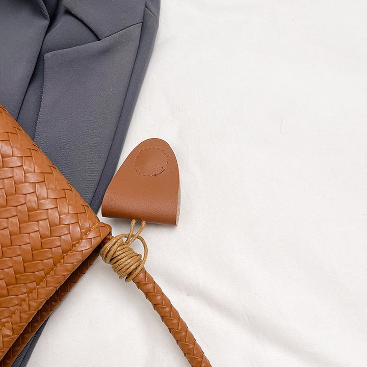 Handmade Woven Tote Bag with Removable Pouch