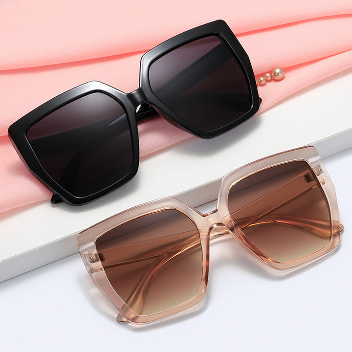 Women’s fashionable transparent sunglasses with square lenses Stornfield