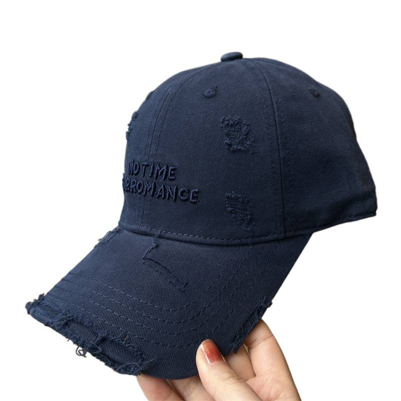 Women's Distressed Cotton Baseball Cap Stornfield