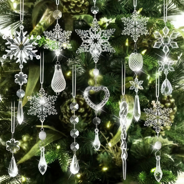 Festive window decoration made of plastic Stornfield