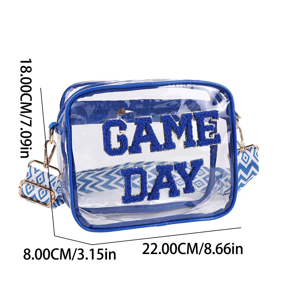Transparent crossbody bag with stylish Game Day print Stornfield