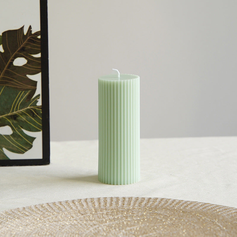 Minimalist Glossy Ceramic Pedestal Candle and Dessert Stand
