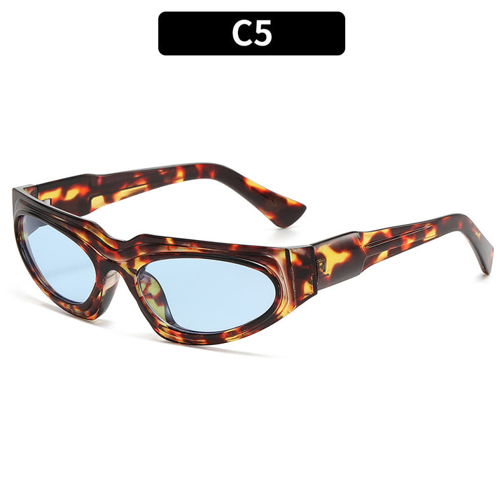 Sleek Retro Shield Sunglasses