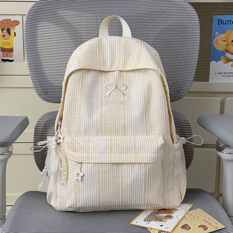 Adorable Striped Graphic Backpack Stornfield