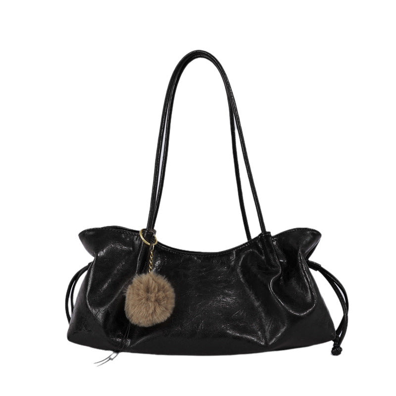 Chic Polka Dot Hobo Tote Bag