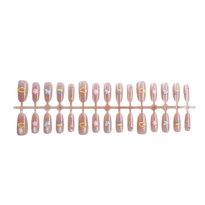 Creative Floral Art Press-On Nail Set