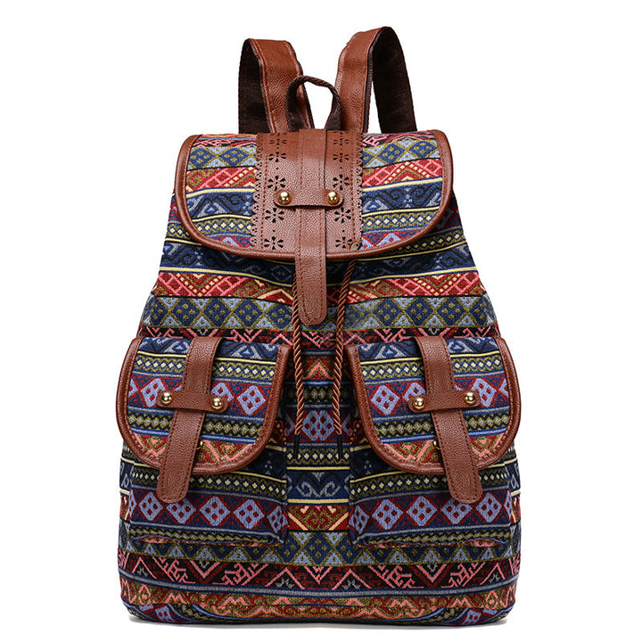 Bohemian Ethnic Print Backpack Stornfield