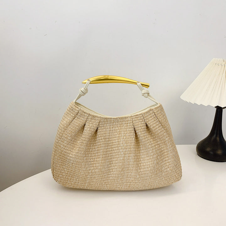 Handbag with Elegant Wooden Handle Stornfield