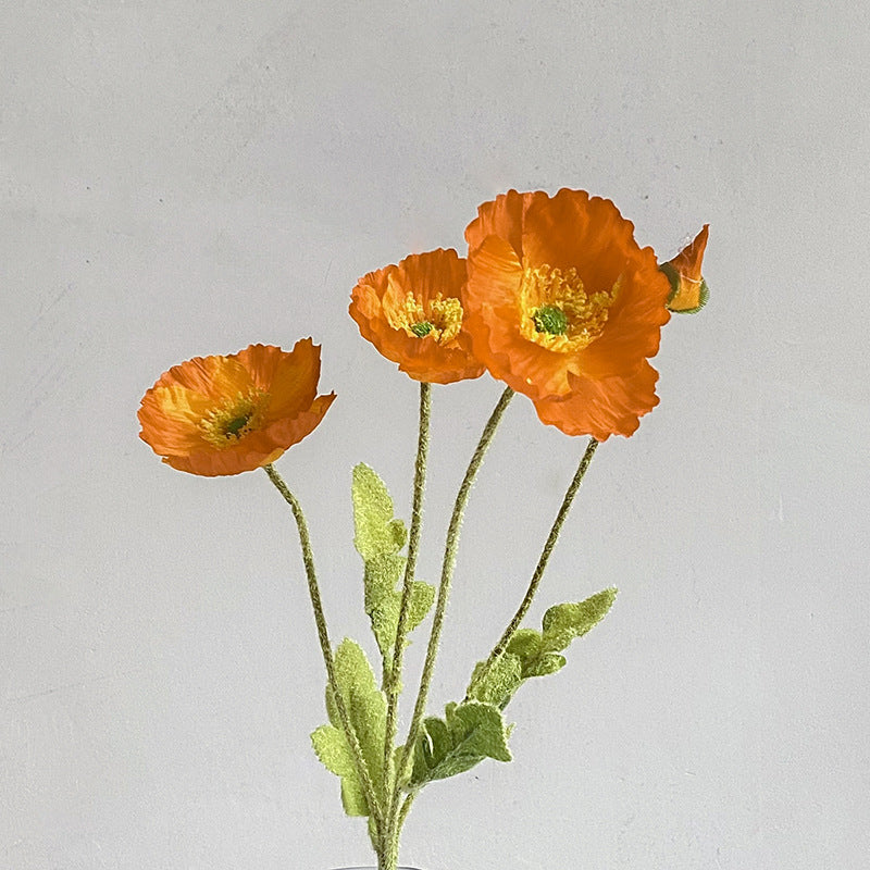 Lifelike White Floral Stem