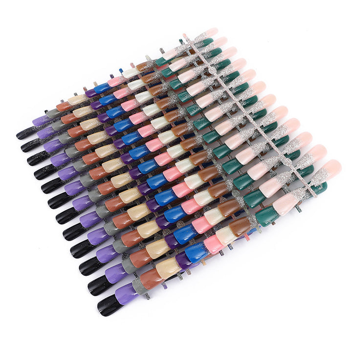 Nail art with glitter and ombre effect Stornfield