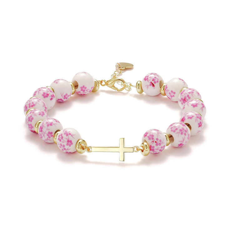 Floral Beaded Charm Bracelet Stornfield