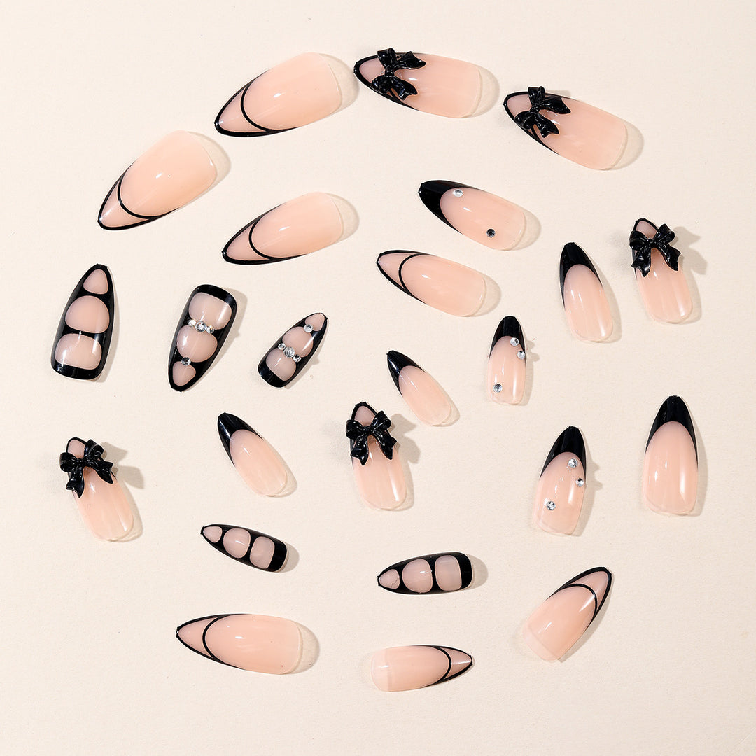 Gothic Bling Stiletto Nail Art Extensions Stornfield