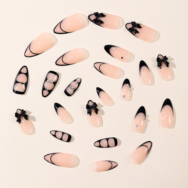 Gothic Bling Stiletto Nail Art Extensions Stornfield