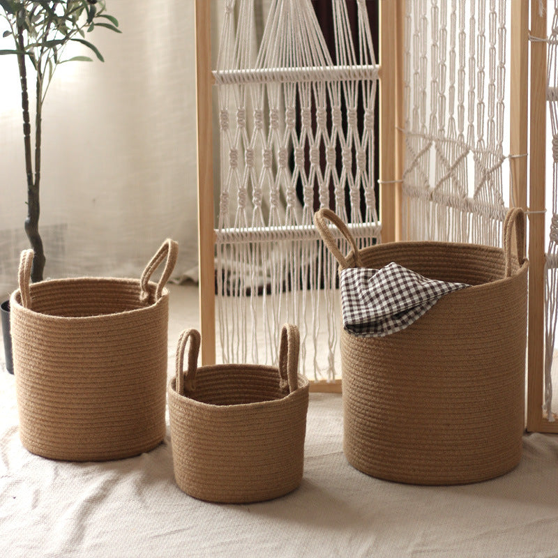 Handcrafted storage basket made of natural material Stornfield
