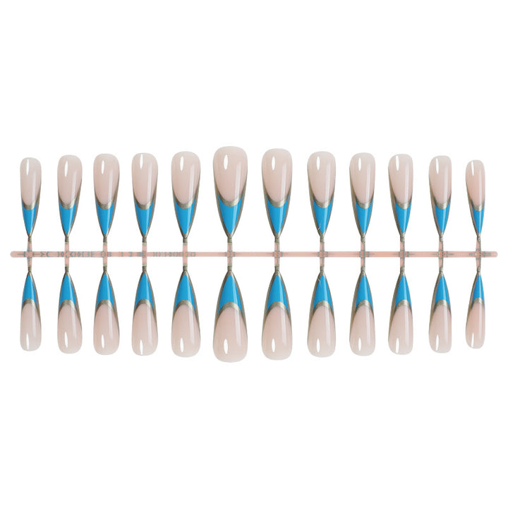 Creative Press-On Nail Set with Elegant Artistic Designs Stornfield