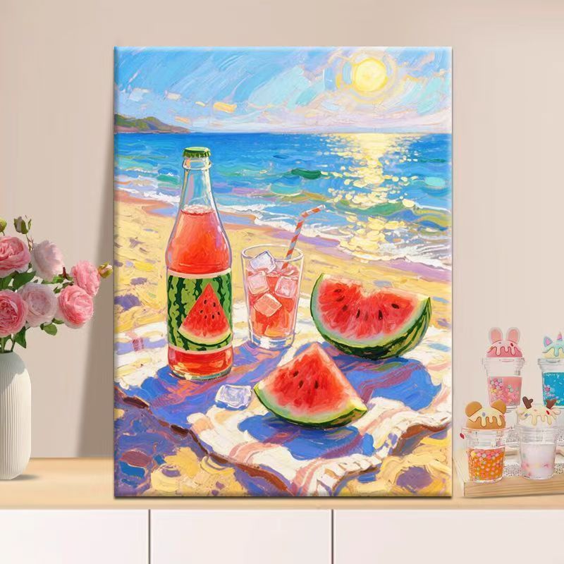 Vibrant Beach-Themed Canvas Art Stornfield