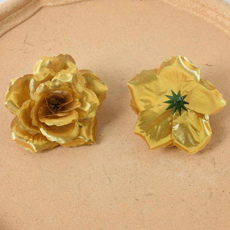 Elegant Fabric Flower Hair Clips