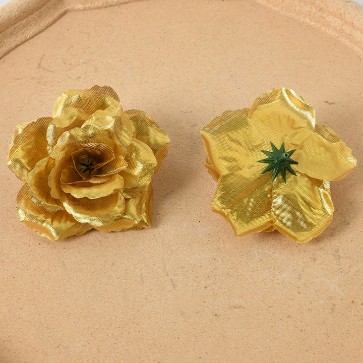 Elegant Fabric Flower Hair Clips