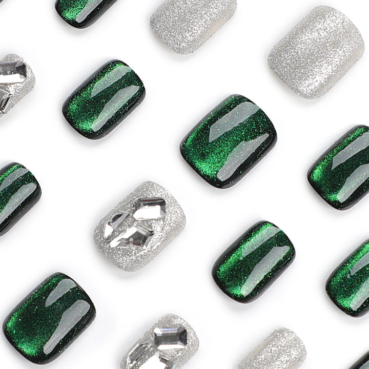 Glamorous nail extensions with creative glitter design Stornfield