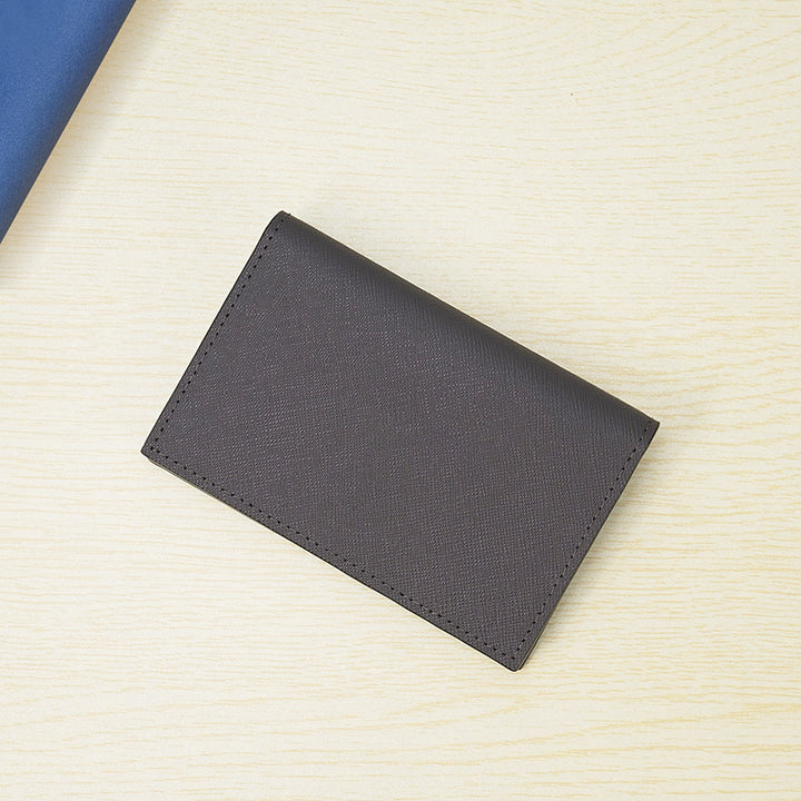 Sleek Leather Business Card Holder Stornfield