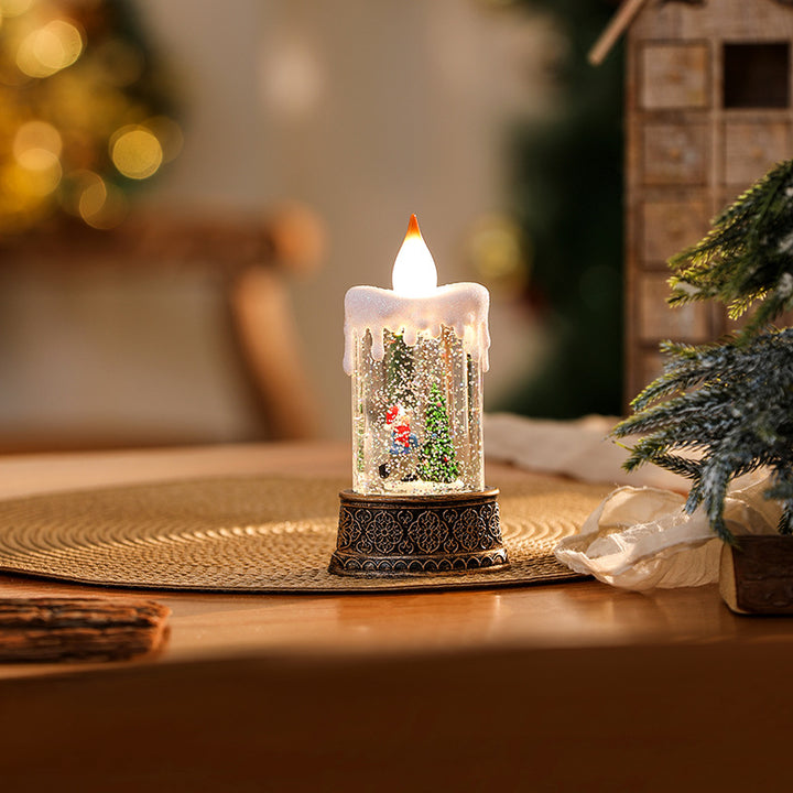Christmas lantern with movable Santa motif Stornfield