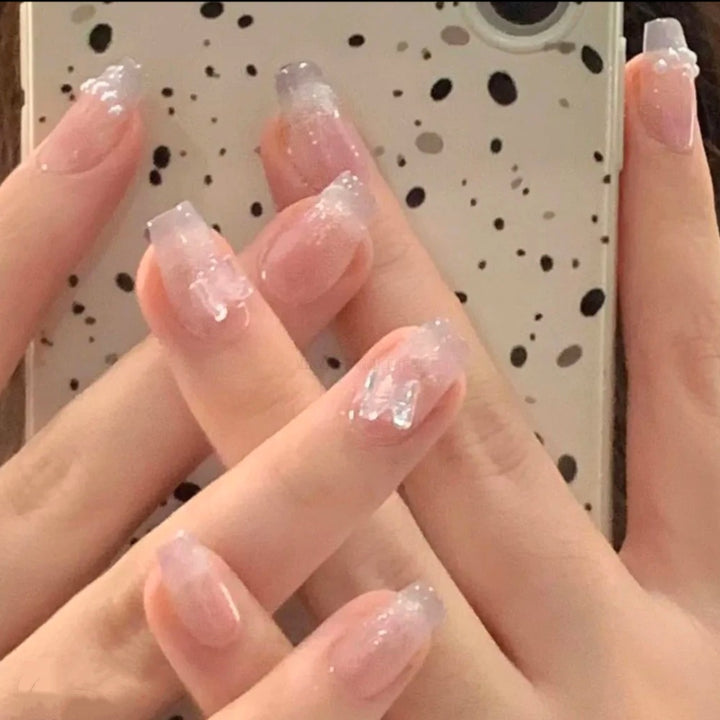 Glossy Gradient Press-On Nail Extensions Stornfield