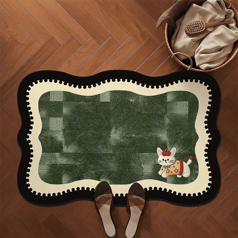 Playful Dog-Themed Bath Mat